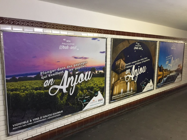 L'Anjou dans le métro