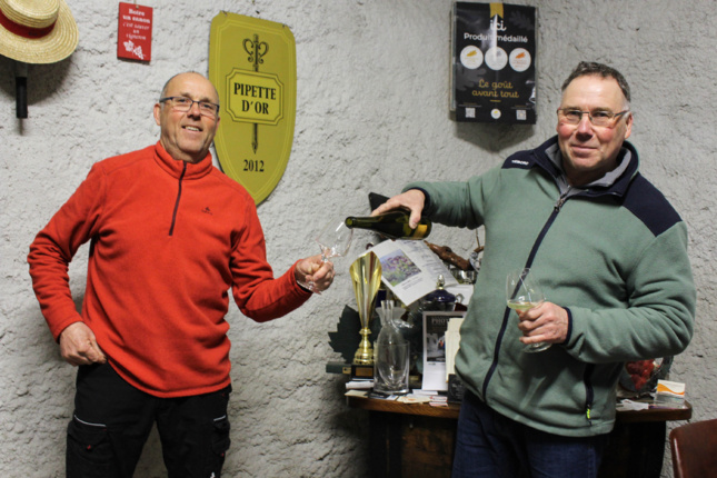 Hervé et Jean-Paul Madeleineau, vainqueurs pour la 2e fois de la Pipette d'Or.