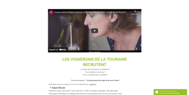 Les métiers de la vigne et du vin font leur promo